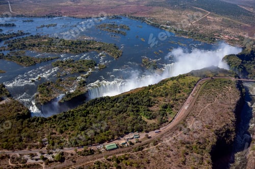 Preview: Aerial view of Victoria Falls
