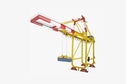 Aperçu: Grue à portique avec bras allongé et base mobile