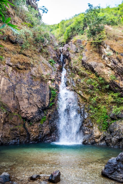 Preview: View of Jokkradin Waterfall at Thong Pha Phum National Park, Kanchanaburi, Thailand