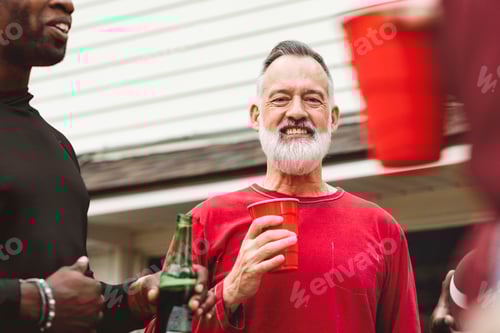 Preview: Friends partying at a tailgate event