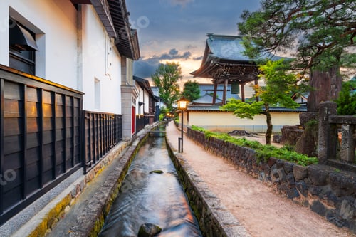 Preview: Hida, Gifu, Japan on Shirakabe Dozogai Street