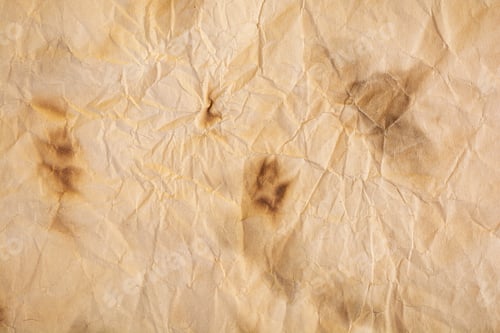 Visualização: Papel antigo isolado no fundo branco. Vista superior