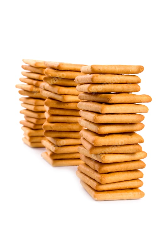 Preview: three stacks of cookies