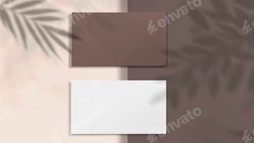 Preview: Empty Business Card Mockup, Blank Professional Luxury Card Mock-up