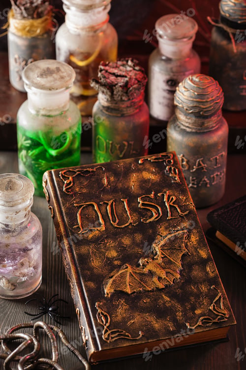 Preview: witch apothecary jars magic potions halloween decoration