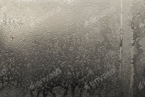 Preview: Abstract Background And Brilliant Texture Of Gray Silver Color Of Wet Glass With Drops Of Water And