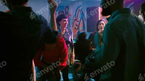 Preview: Group of friends showing off funky moves