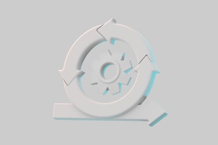 Preview: Recycle process gear icon