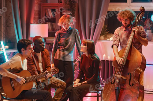 Preview: Musicians playing for their friends