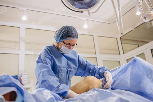 Preview: doctor t in the operating room for surgical venous vascular surgery clinic.