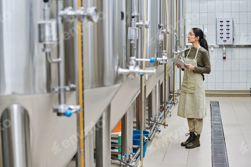 Preview: Engineer controlling the process of brewery