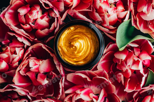 Preview: Trendy Gold face mask in jar
