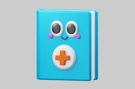 Preview: Cute first aid book character