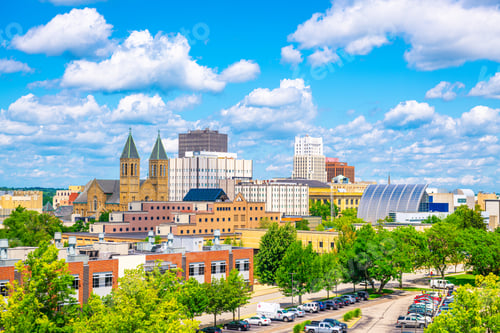 Preview: Akron, Ohio, USA Downtown