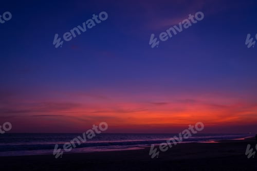 Preview: Landscape of sunset on the beach