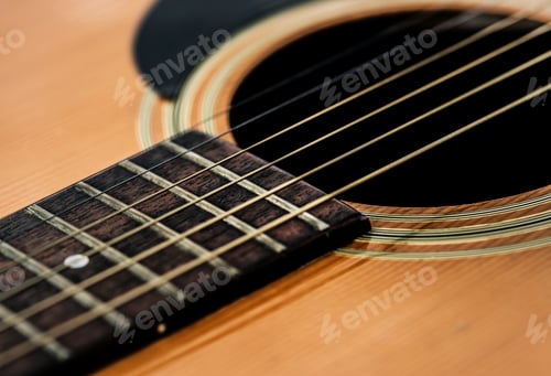 Preview: Closeup of guitar strings