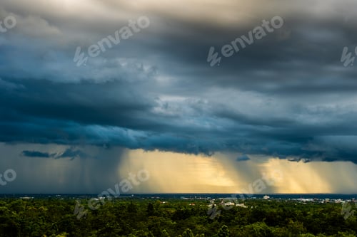 Preview: thunder storm sky Rain clouds