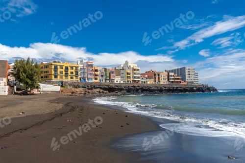 Preview: Panoramic of the beautiful beach of La Garita (Telde), Gran Canaria, Canary Islands