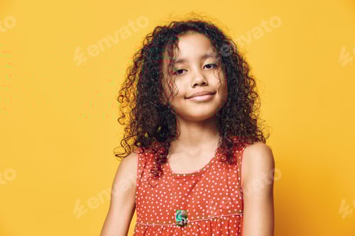 Preview: Children face cheerful person isolated girl cute happy background beauty smile portrait young girl