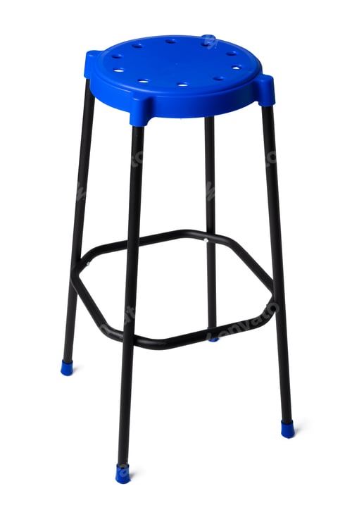 Preview: High plastic bar stool isolated on white
