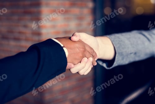Preview: Businessmen shaking hands in a agreeement