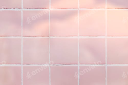 Preview: Pastel pink tiles textured background