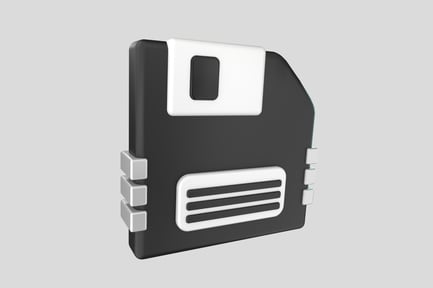 Floppy Disk 3D Illustration