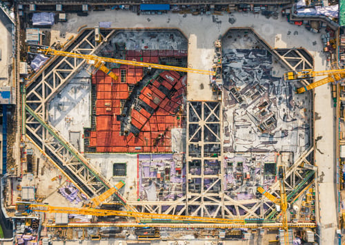Preview: Aerial shot of the construction site in northern Wuhan