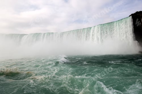 Vorschau: Niagarafälle an der Grenze zwischen den Vereinigten Staaten und Kanada