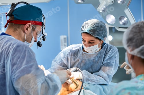 Preview: Doctors Perform Surgery with Surgical Light Overhead