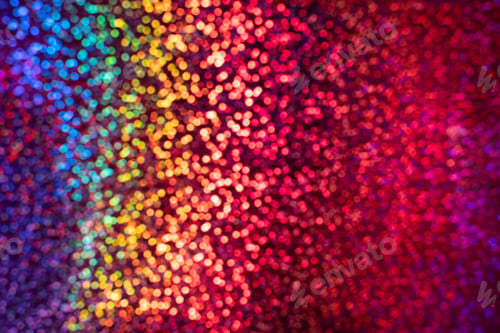 Preview: A rainbow sparkle background with colourful bokeh