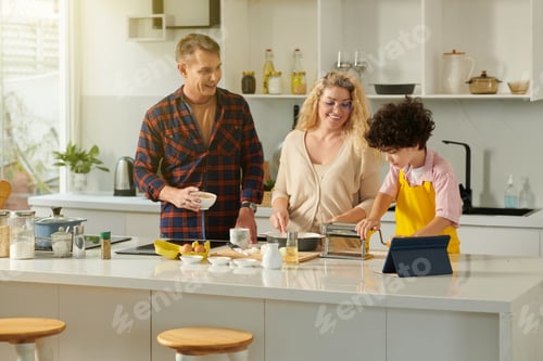 Preview: Family Making Noodles at Home
