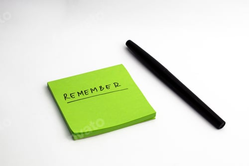Preview: Concept: taking a note to remember something
