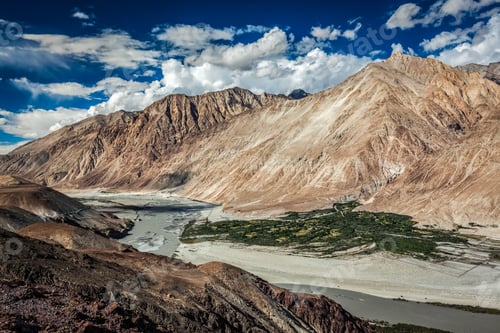 Preview: Nubra valley in Himalayas. Ladakh, India