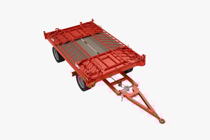 Preview: Airport Baggage Trailer - Flatbed Luggage Cart