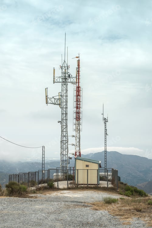 Preview: Telecommunication (GSM) towers with TV antennas