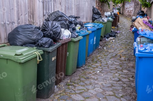 Preview: Overflowing Rubbish In A Back Alley