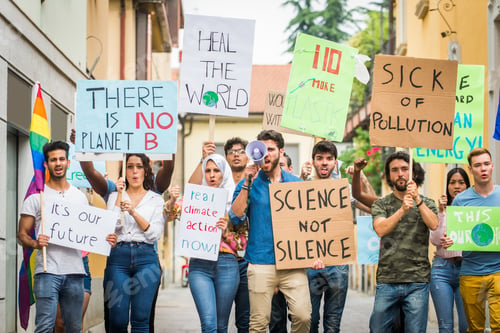 Preview: Activists demonstrating against global warming