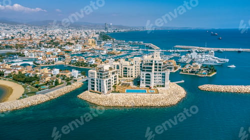 Preview: Limassol Marina Castle Residences Drone Shot