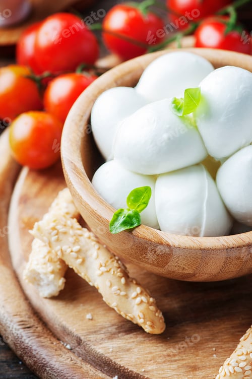 Preview: Italian mozzarella with tomato and basil