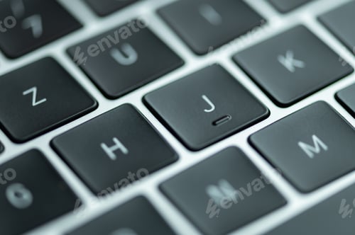 Preview: Closeup shot of computer keyboard buttons
