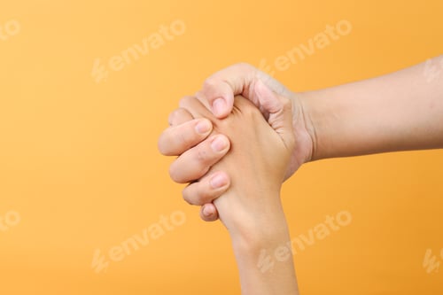 Preview: Hand Gesture Friendship and Salvation Concept
