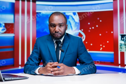 Preview: News presenter sharing latest news