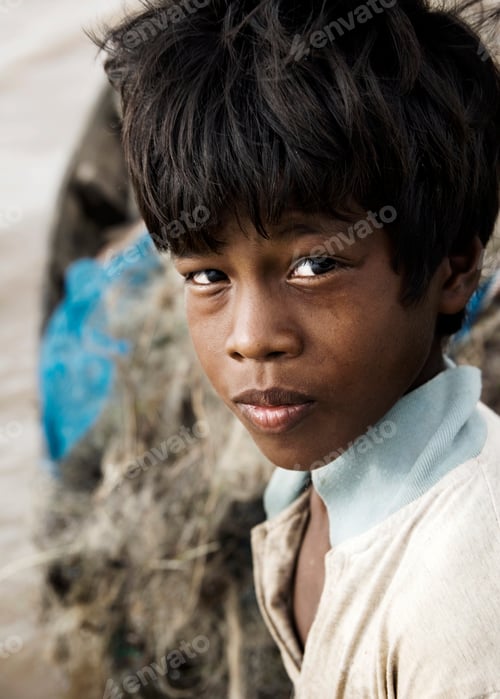 Preview: Portrait of a Cambodian boy