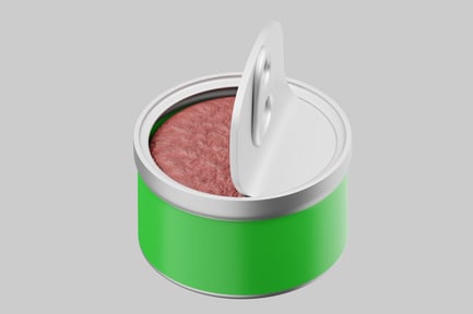 Preview: Open can of meat paste