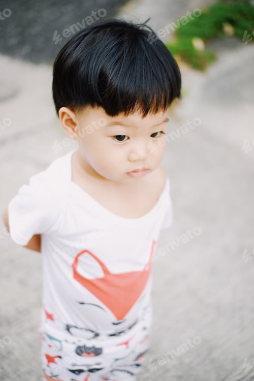Preview: Cute Boy playing in the park, Sweet Little baby boy enjoying