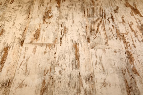 Rustic Wooden Floor Close Up With Grain Detail