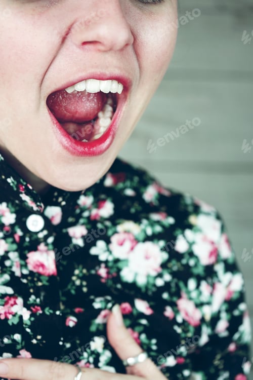Preview: Close up of a moody female portrait