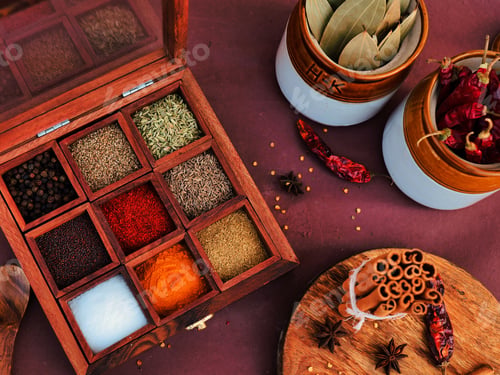 Preview: Powder spices and herbs