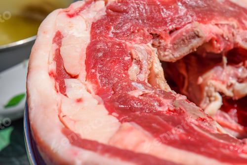 Preview: Closeup shot of asado meat, short ribs